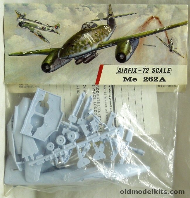 Airfix 1/72 Messerschmitt Me-262A Bagged, 110 plastic model kit